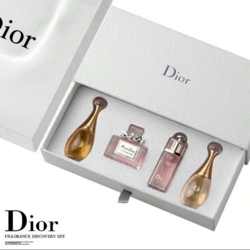 Dior Fragrance Set with Pink and Gold Bottles